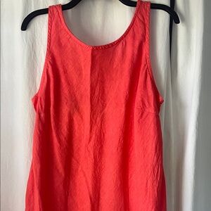 Vibrant Coral Sleeveless dress